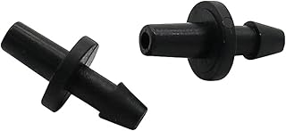 Kit de conector de junta de mangueira 3 mm Encaixes de mangueira farpada Acessórios de jardim Sistema de irrigação Conexões de mangueira l Encaixes de tubulação de acoplamento rápido 50 peças