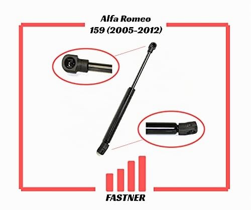 Compatibile con Alfa Romeo Coppia Ammortizzatori Molle a Gas Pistoni Pistoncini Portellone Bagagli Posteriori 159 (2005-2012) 60680087, 606800870