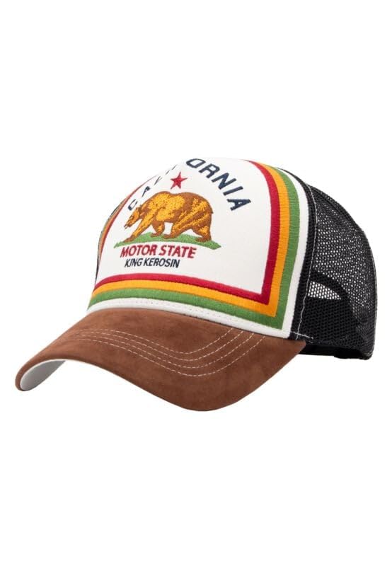 King Kerosin Cal Bear Unisex Gorra marrón/Negro 60% algodón, 40% poliéster