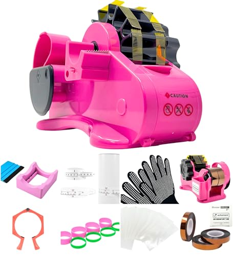 Echomerx Tumbler Sublimation Starter Kit - Features Semi-Automatic Heat Tape Dispenser, 3-Roll Heat Tapes, Heat Resistant Gloves