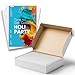 Hamilco White Cardstock Thick Paper - Blank Index Flash Note & Post Cards - Greeting Invitations Stationery 5 X 7