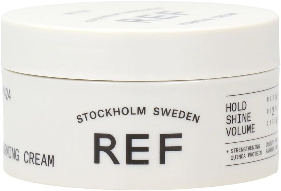 REF Forming Cream 424, zachte was, middelhoge grip, geeft volume, natuurlijke glans, lichte textuur, natuurlijke beweging, voor alle haartypes, 85 ml