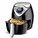 VGAGV Friteuse À Air Électrique À Écran Tactile, Friteuse sans Huile 4,5 L Panier Détachable Ménage Double Marmite Cuisson À 360 ° Circulation d'air Chaud