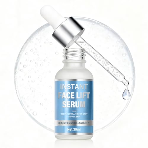 Instant Face Lift Serum - Advanced Firming & Skin Tightening Treatment for Face & Neck - Visibly Smooths Fine Lines, Wrinkles & Sagging Skin - Fast-Absorbing, Non-Greasy Formula - 1 Fl Oz