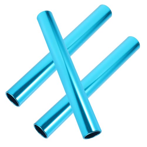 Palos de competición Beavorty azules de aluminio estables para atletismo y relevos