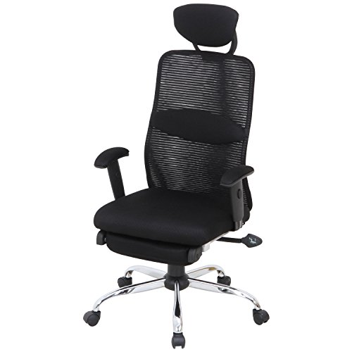 不二貿易 オフィスチェア デスクチェア ブラック メッシュ 腰サポート 肘付き ハイバック スリープ 50378