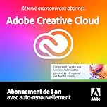Adobe Creative Cloud Pro | Logiciel Créatif avec IA | PC/Mac | Abonnement 12 Mois avec Renouvellement Automatique