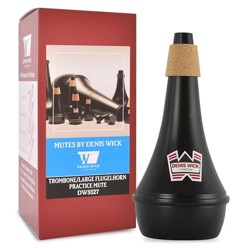 Denis Wick Practice Mute for Trombone or Large Flugelhorn - Accessories for Brass Instruments...