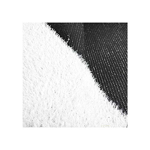 YILANJUN Kunstrasen Pads, Grasmatte, Gras-Fußmatte, Indoor Outdoor Teppich Fake Gras Rasen, für Terrasse Rasen Dekoration Welpen Training, Imitationspflanze, Weiß, 2 m × 0,5 m (Anpassbar) Cover