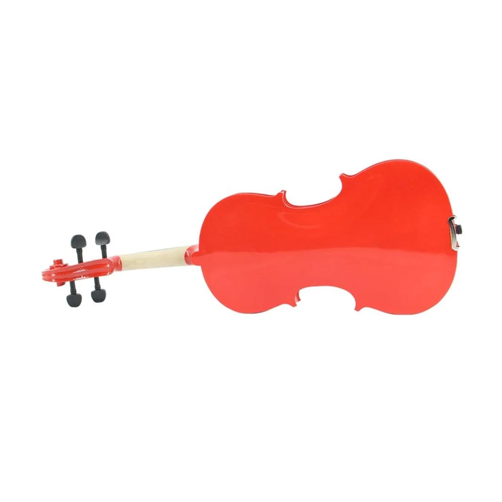 Violín Acústico Rojo 3/4 Para Principiantes Con Estuche Arco Hombrera Sordina Y Cuerdas Instrumento De Violín