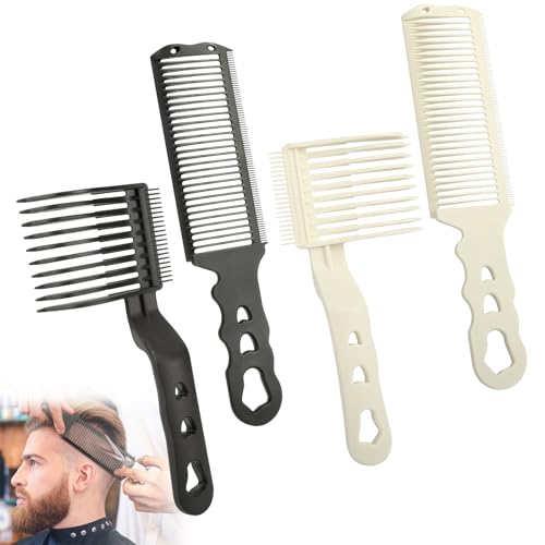 4 PCS Fade Comb Compatible with All Clippers Barber Accessories, Blend Friend Fade Comb for Men Barber Supplies