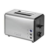 Edelstahlgehäuse, 2-Scheibe Toaster, Brötchenaufsatz (abnehmbar)