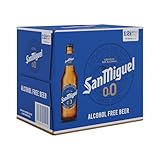 San Miguel 0.0% Alcohol Free Lager Beer, 12 x 330 ml Bottles