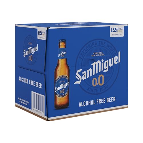 San Miguel 0.0% Alcohol Free Lager Beer 12 x 330 ml Bottles