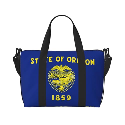Bolso de mano con estampado de la bandera de Oregon y uso diario