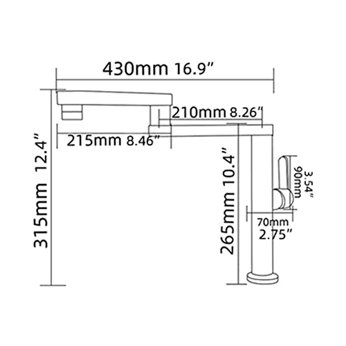 Robinet de cuisine pliant en laiton pour îlot central et plaques de cuisson - 6