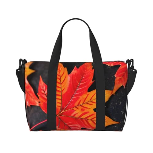 Sac de voyage et gym feuilles d'automne pour vos départs en week-end