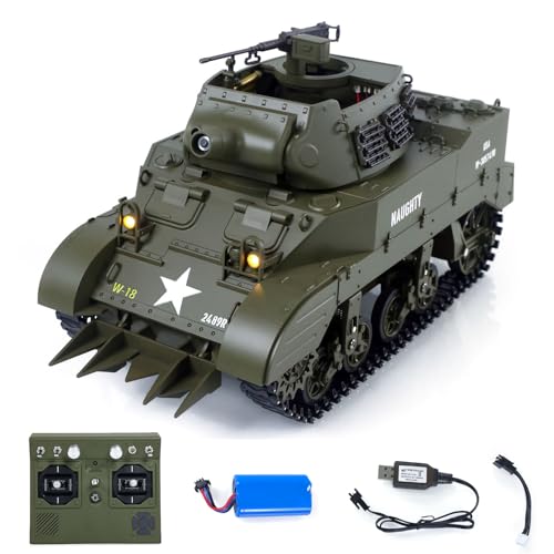 wheelfun US in Stock, 1/16 Coolbank RC Tank M8 Hmc Scott Radio Control Battle Tank Simulation...