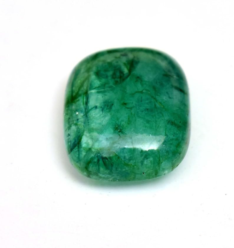 Émeraude naturelle coussin pour bague et pendentif faits main - 4