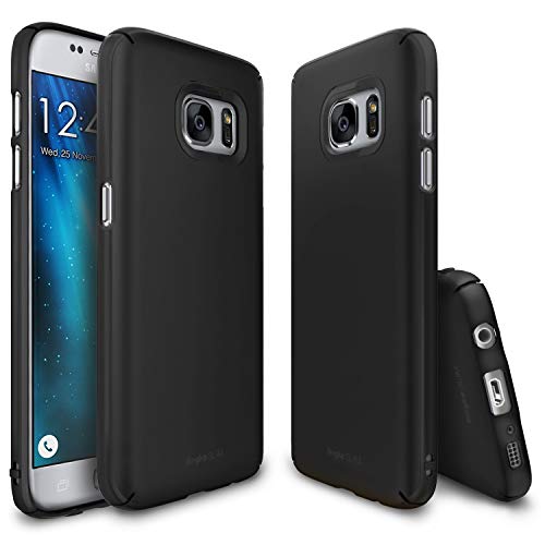 Ringke Slim Compatible with Galaxy S7 Case Dazzling Slender Laser Precision Cutouts Fashionable Superior Steadfast Bolstered PC Hard Skin Cover for Galaxy S7 - Black