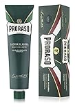 Proraso Shaving Cream for Men, Refreshing and Toning with Menthol and Eucalyptus Oil, 5.2 Ounce