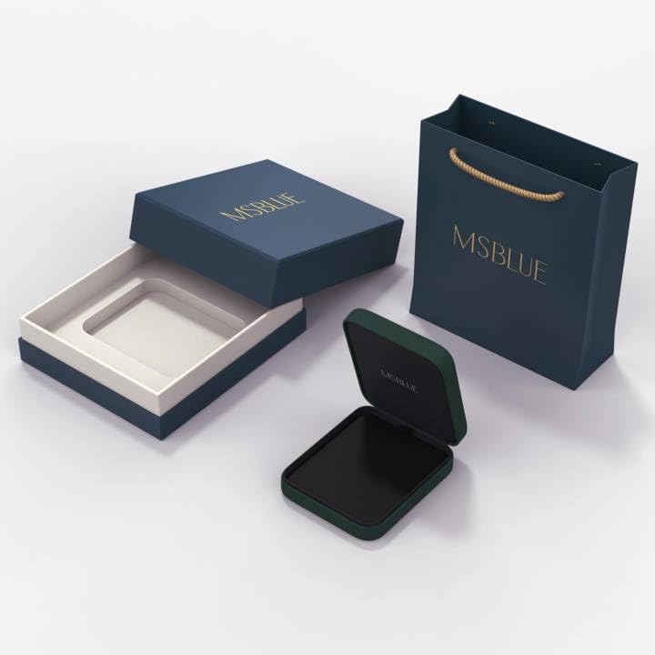 MSBLUE 2.32CT Moissanite Drop Earrings, D VVS1 Round Cut, S925 Sterling Silver with 14K White Gold Vermeil, Rhodium Finished, for Wedding, Party, Daily Wear, Gift - Image 6