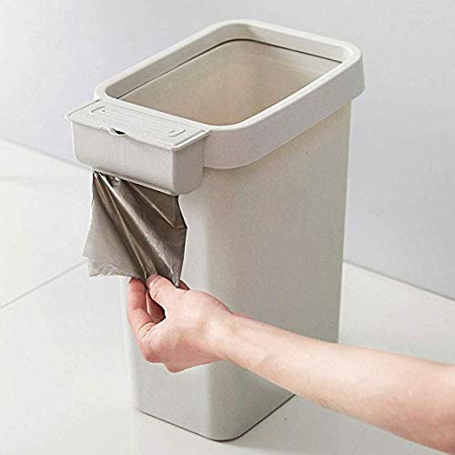 Corbeille en plastique compacte 10L lot de 2 poubelles bureau à domicile