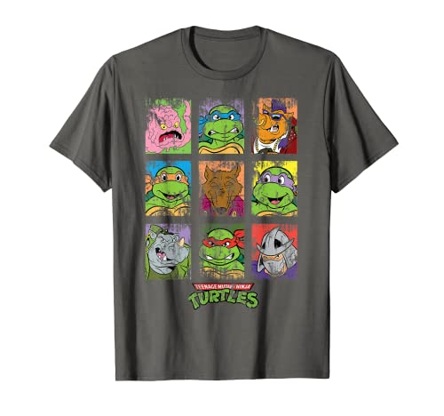 US TMNT Groupe Grid Distressed 01_H T-Shirt Cover