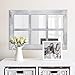 Barnyard Designs 24x40 Windowpane Wood Farmhouse Wall Mirror, Large Rustic 6 Pane Rectangle Window Frame Vintage Decor, Entryway Hallway Mirror (Whitewash)