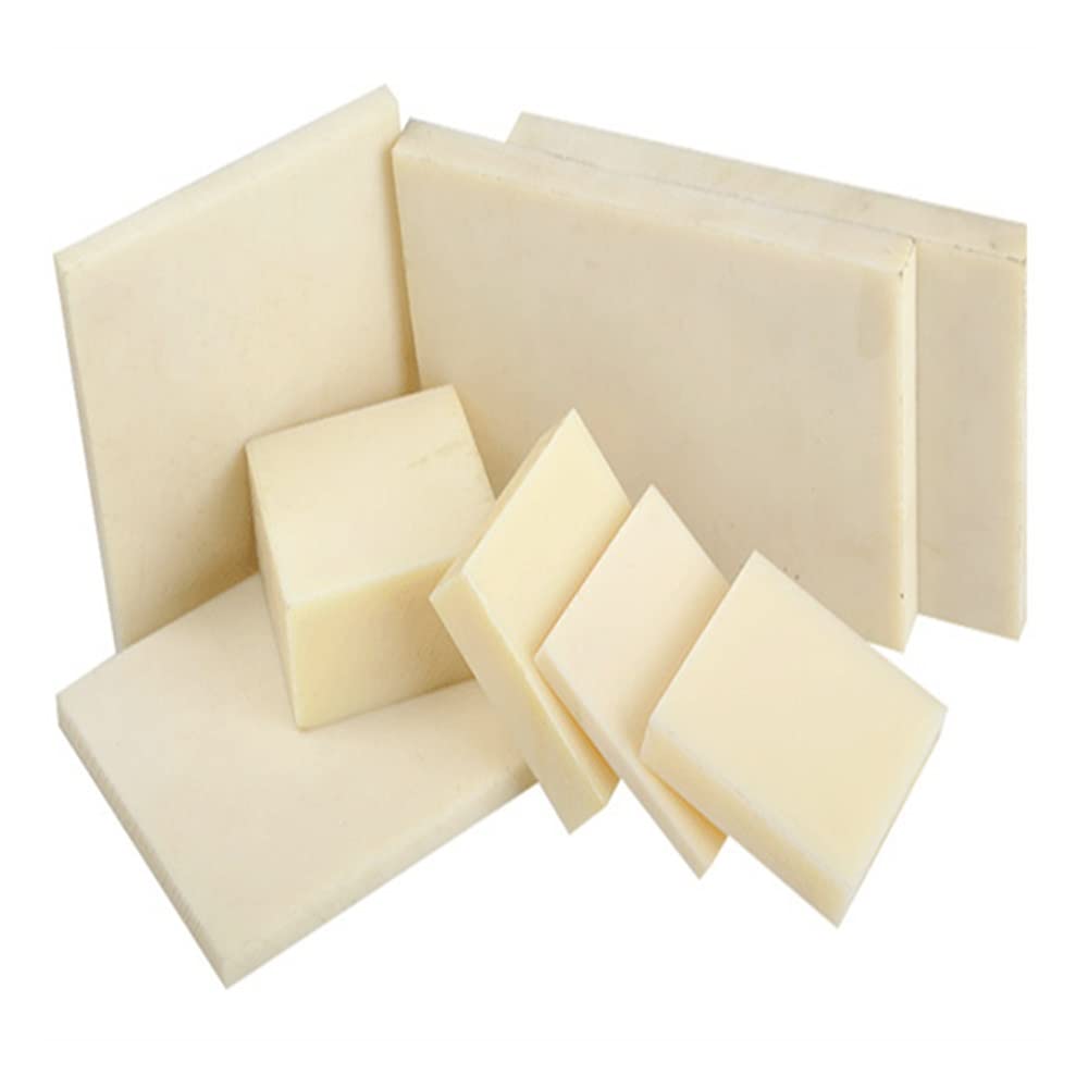 Weiße Polyamidplatte, PA-Platte, Nylon-Form, Dämmmaterial, Heimwerkerwerkzeug, hochfester Kunststoff, 1 Stück(10x200x200mm)
