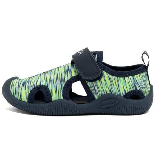 Image of Nautica Kids Water Shoes for Boys Girls Toddler Quick Dry Swim Shoes Aqua Socks Beach Pool Closed Toe Barefoot Summer Watershoes for Toddlers Size 5-12