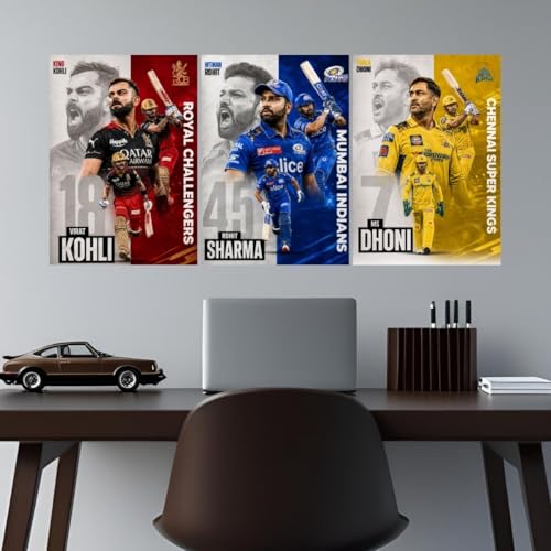 Image of Funk You Store Split Design Formula 1 Posters | Poster 3 A3 Sized Car Posters for Wall | Large Size (89 x 42 cm) F1 Poster for Wall | F1 (DHONI KOHLI ROHIT)