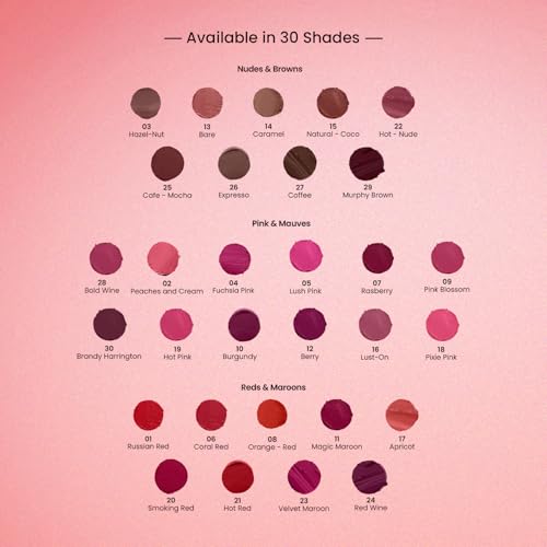 Image of Swiss Beauty Pure Matte Creamy Lipstick | Non-drying, Highly pigmented Lipstick | Shade- Raspberry, 3.8gm|