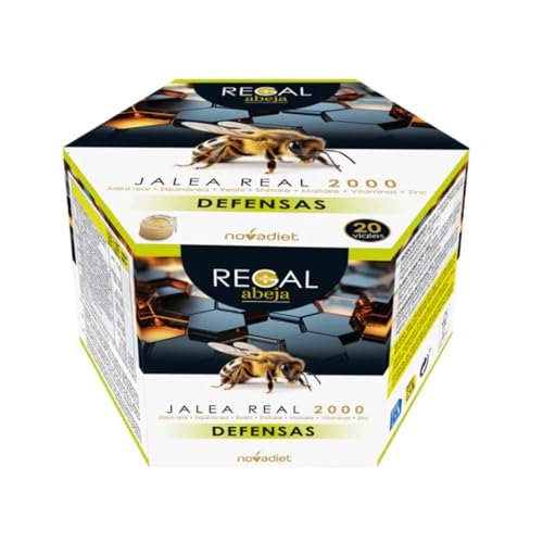 Jalea Real 2000 Defensas. 20 Viales | Suplemento con Jalea Real, Equinácea, Reishi, Shiitake y Maitake | Refuerza Defensas y Reduce Fatiga | Ideal para Apoyo Inmunitario y Vitalidad