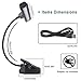 GLORIOUS-LITE 14 LED 2 Levels of Brightness Black Book Reading Light, Battery Operated, Touch Control, Minimalist Style, Plastic Material, USB Powered, Indoor Use