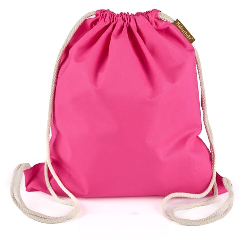 Naturstube Baumwoll Turnbeutel Rosa Sportbeutel Zuziehbeutel Gymsack Sack Jute Schule Rucksack Stoffbeutel & Sportbeutel zum Bemalen