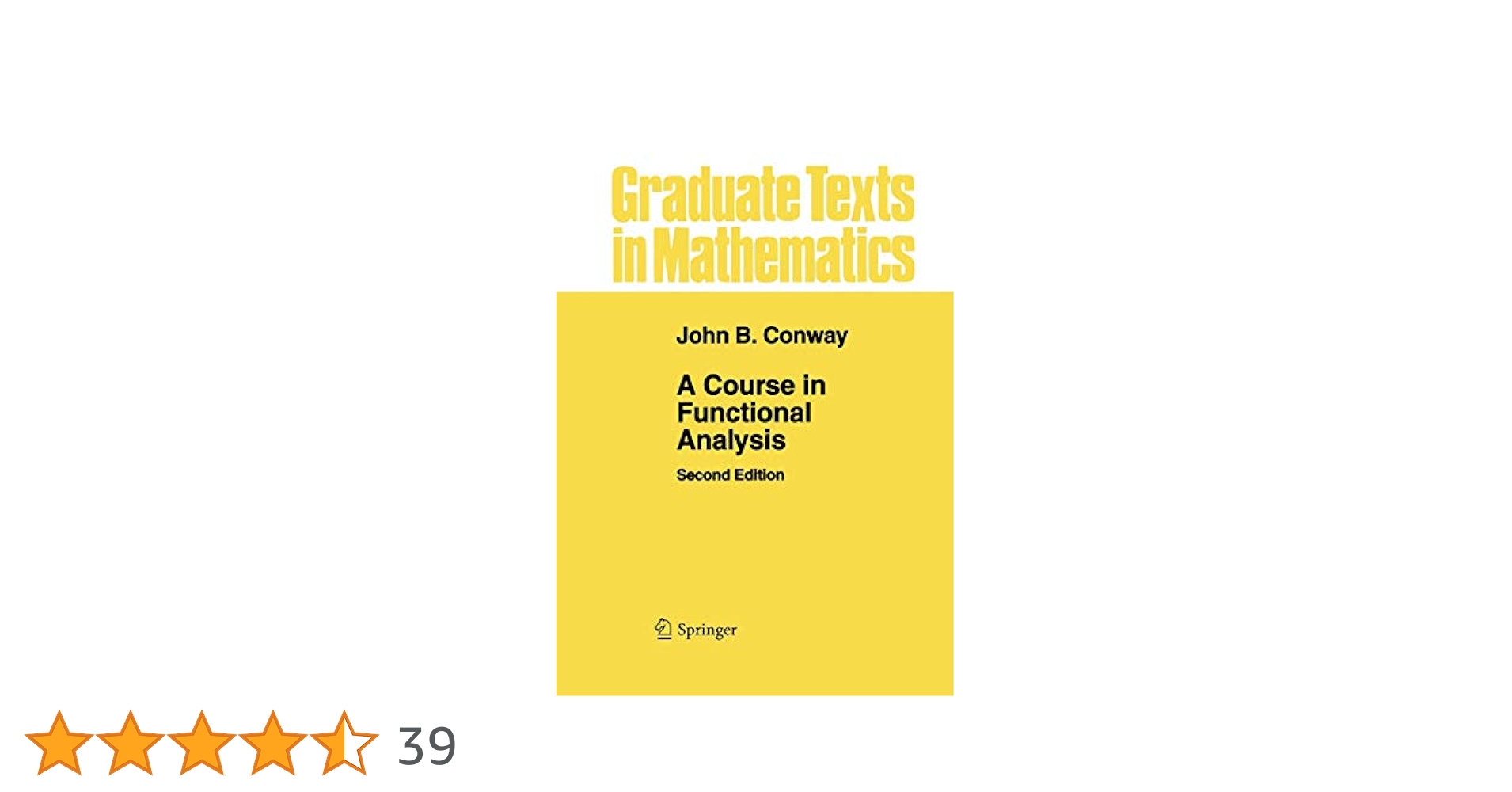 A Course in Functional Analysis (Graduate Texts in Mathematics) [ペーパーバック] Conway，John B B. Amazon.com: A Course in Functional Analysis (Graduate Texts