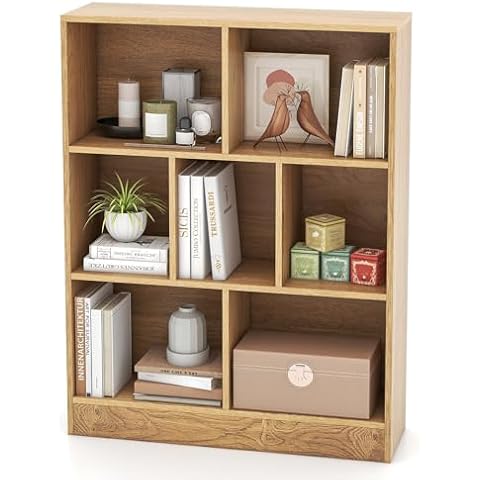 GYMAX 3-Tier Kids Bookcase with Safety Features Cover