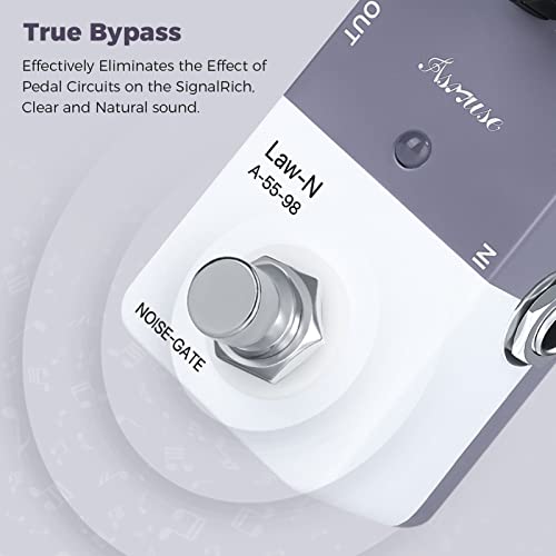 Asmuse Noise Gate Pedal, Noise Killer Guitar Pedal Noise Suppressor Effect For Electric Guitar And Bass True Bypass #TOP4