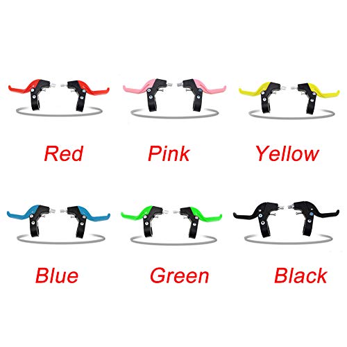 EUGNN Brake Handle 1 Pair Children Bicycle Universal Brake Levers Cycling Parts Kids RFID ocking Plastic(Blue) - Thumbnail 3