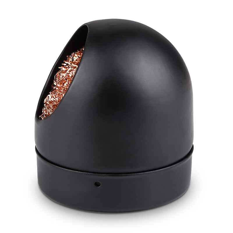 Generic Soldering iron tip cleaning mesh filter welding solder nozzle cleaner copper wire ball clean ball dross box Cleaning Ball, Silver