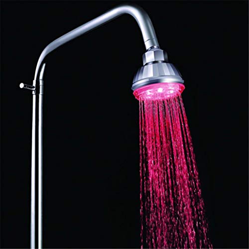 HTNBO Adjustable Automatic 360° 7 Color LED Colors Change Showerhead Facut Home Bathroom Decoration