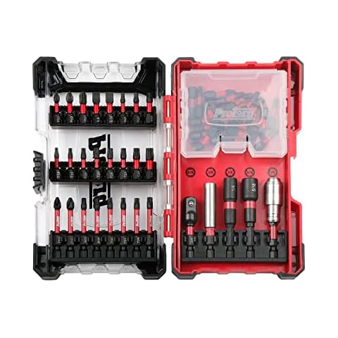 Protorq Impact Driver Bit Set, 49pcs Cover