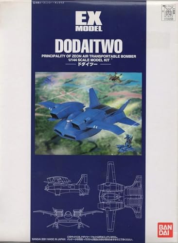 Gundam 1/144 Basic Grade Dodaitwo avec ailes articulées et support de vol pour figurines mobiles