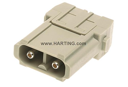 HARTING 09140022601 Conn; Rect; MaleInsertMod; AxialScrewTerm; 2CrpCont; 148AWG; 40A; 1000V, HanModular