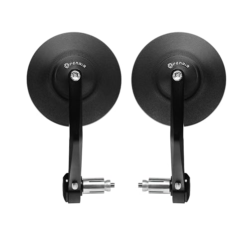 【美品】FENRIR MIRROR PRO バイクミラー【バーエンドミラー】 Amazon | FENRIR ブラック オートバイ バイク バーエンドミラー