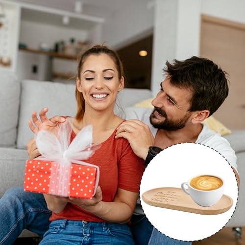 fKiZanthene Deko Tablett aus Holz für Zuhause, Holztablett als Beste Freundin Geschenk und Freundschaftsgeschenke, Holzbrettchen für Party und Feste, Dekoration und Ablage