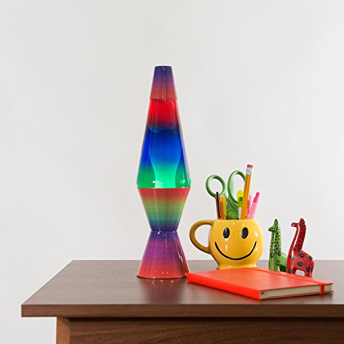 Lava The Original Colormax Lamp With Rainbow Decal Base, 14.5" #TOP1