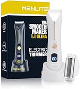 MENLITE Bikini Trimmer for Women,2 in 1 Electric Razors for Women,Waterproof Pubic Hair Trimmer,U...