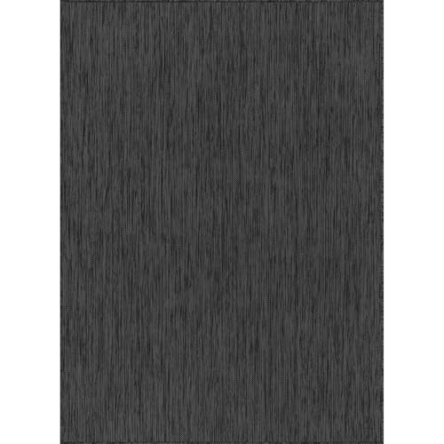Tapete lavable para interior y exterior 8x10 gris oscuro miniatura 2